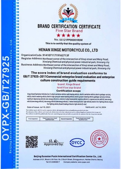 Environmental Management System Certificate